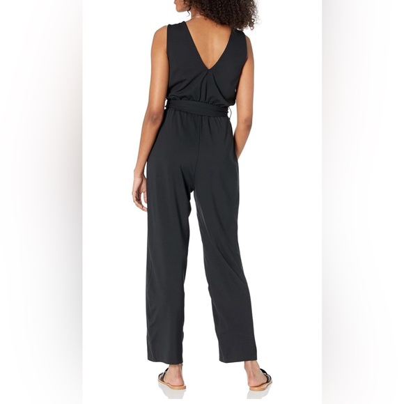 The Drop Women’s Black Sleeveless Jumpsuit Caralynmirand with Belt Loops NWT - Picture 3 of 16